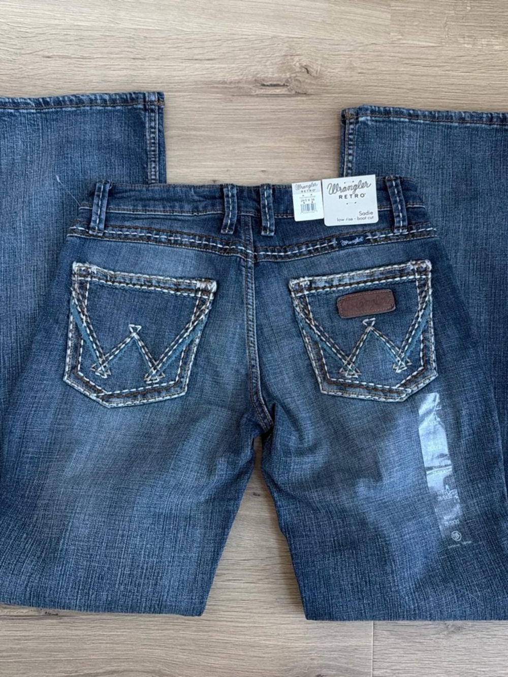 Women’s Wranngler Dark Blue Bootcut Jeans - Classic Denim